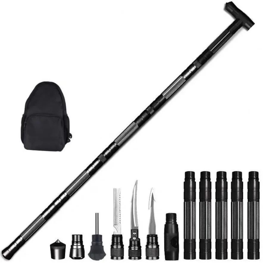 Outdoor Adventure Walks - Outdoor Camping Walking Stick Safety Multi-Functional