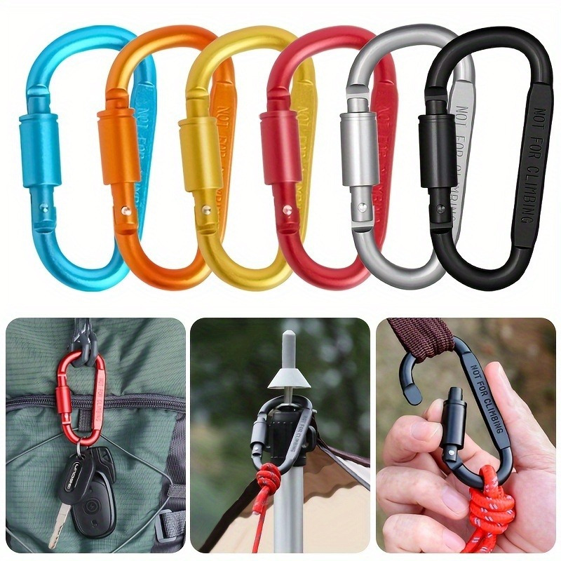 Carabiner Locking D - 1/4pcs Aluminum Alloy Carabiner Lightweight D-Ring