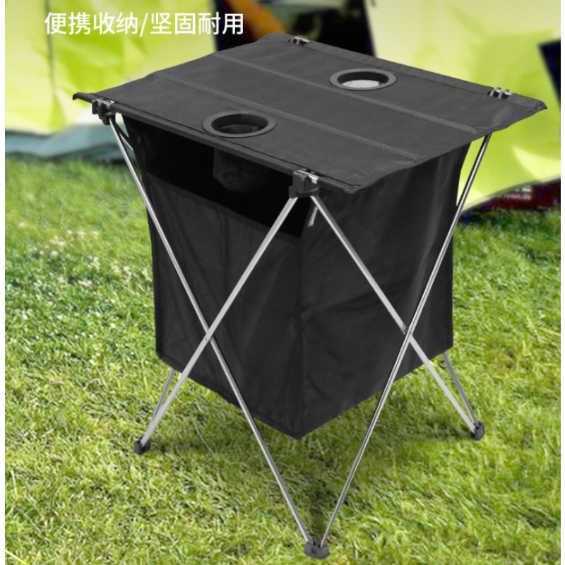 Outdoor Adventure Table With Storage - Aluminum Folding Table with Storage Bag,