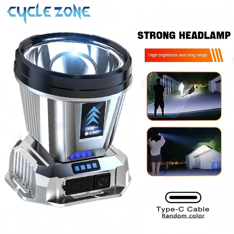 Outdoor Adventure Zone - Portable Headlight Head Flashlight TYPE-C Rechargeable