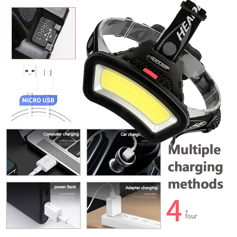 COB LED Headlamp USB Rechargea - Outdoor Adventure Zone 评论和价格