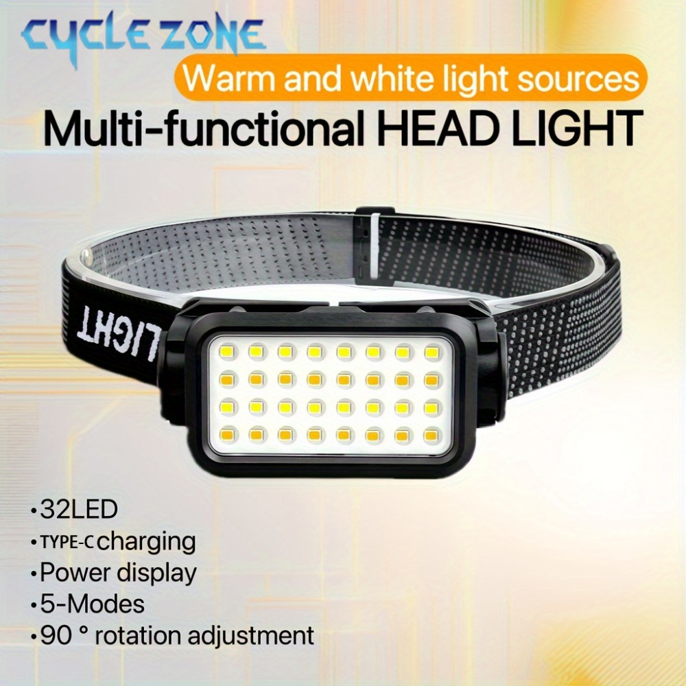 Rechargeable Headlamp with 32  - Outdoor Adventure Walks 评论和价格