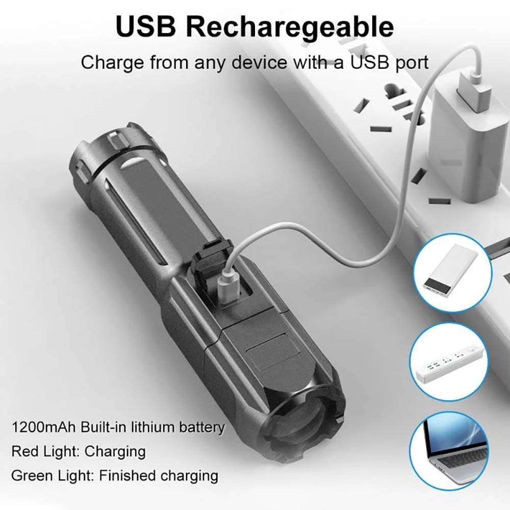 Mini Flashlight Zoomable Focus - Outdoor Adventure Zone 评论和价格