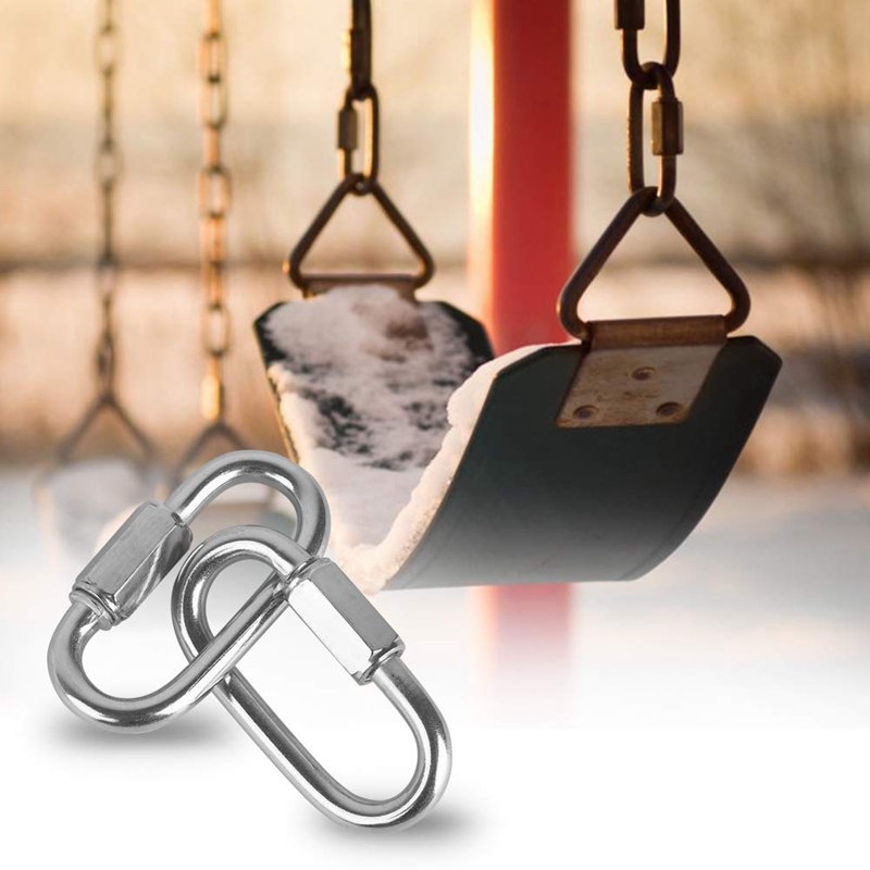 12 Pcs Quick Link 4MM Stainles - Carabiner Locking D 评论和价格