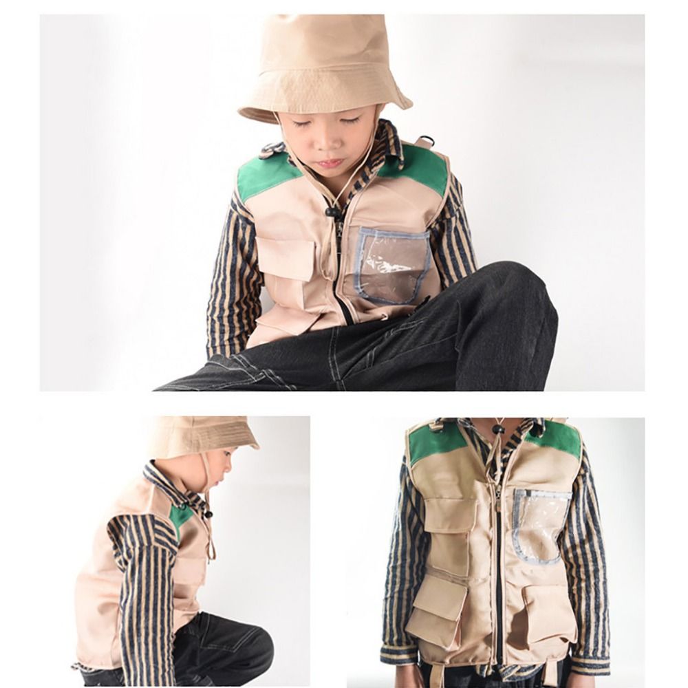 Multicolor Explorer Hat Vest D - Outdoor Adventure Kit For Kids 评论和价格