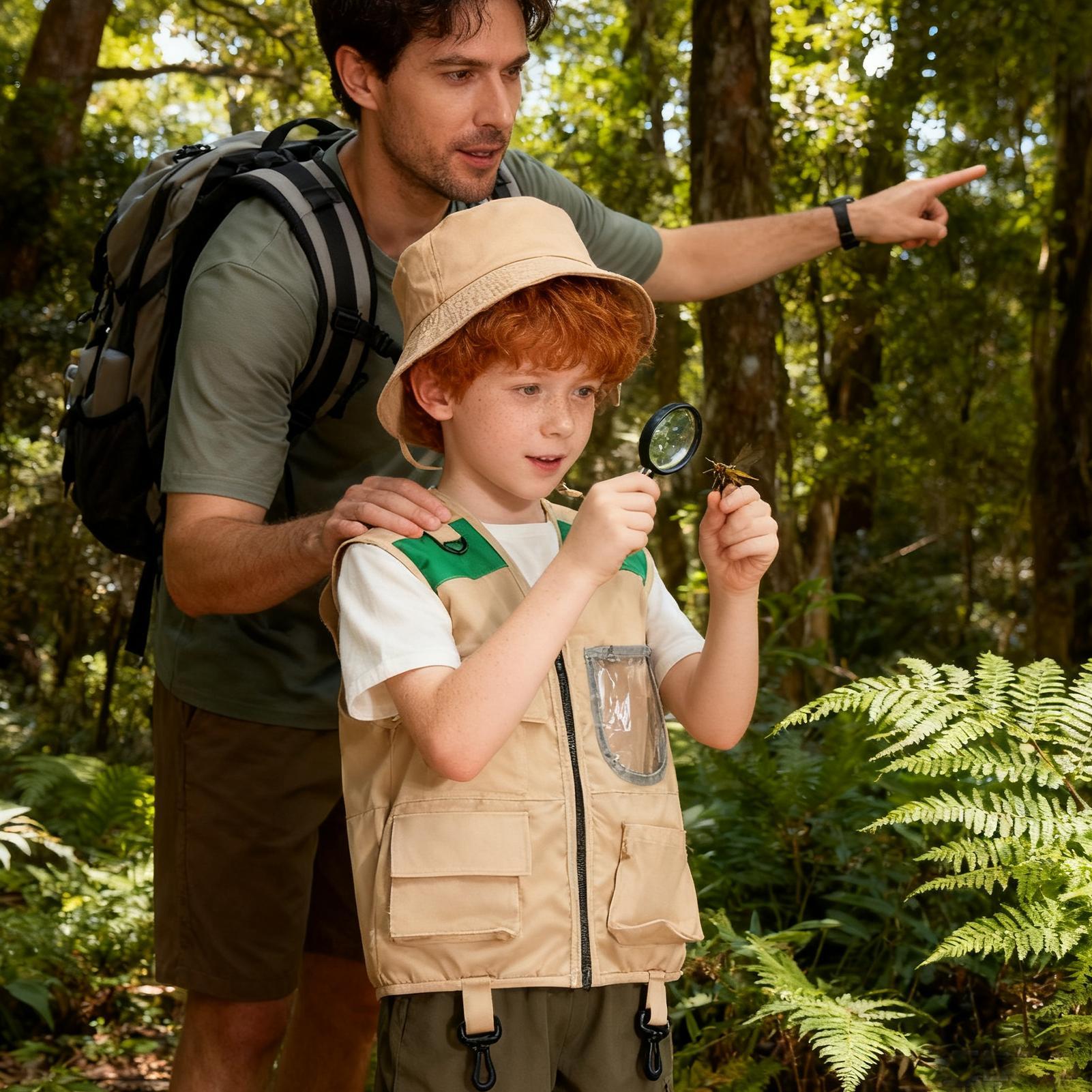 Kids Explorer Vest and Hat Hal - Outdoor Adventure Kit For Kids 评论和价格
