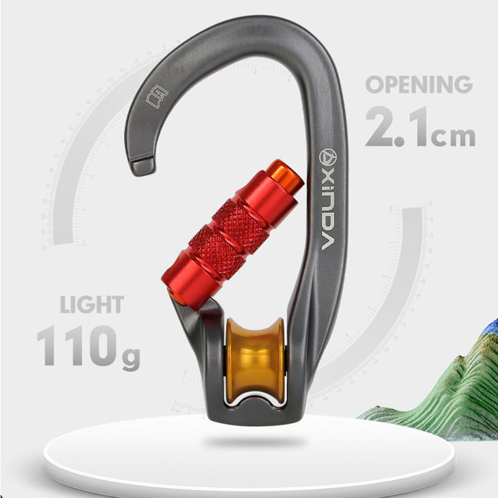 Locking Carabiner Mountaineeri - Carabiner Locking D 评论和价格