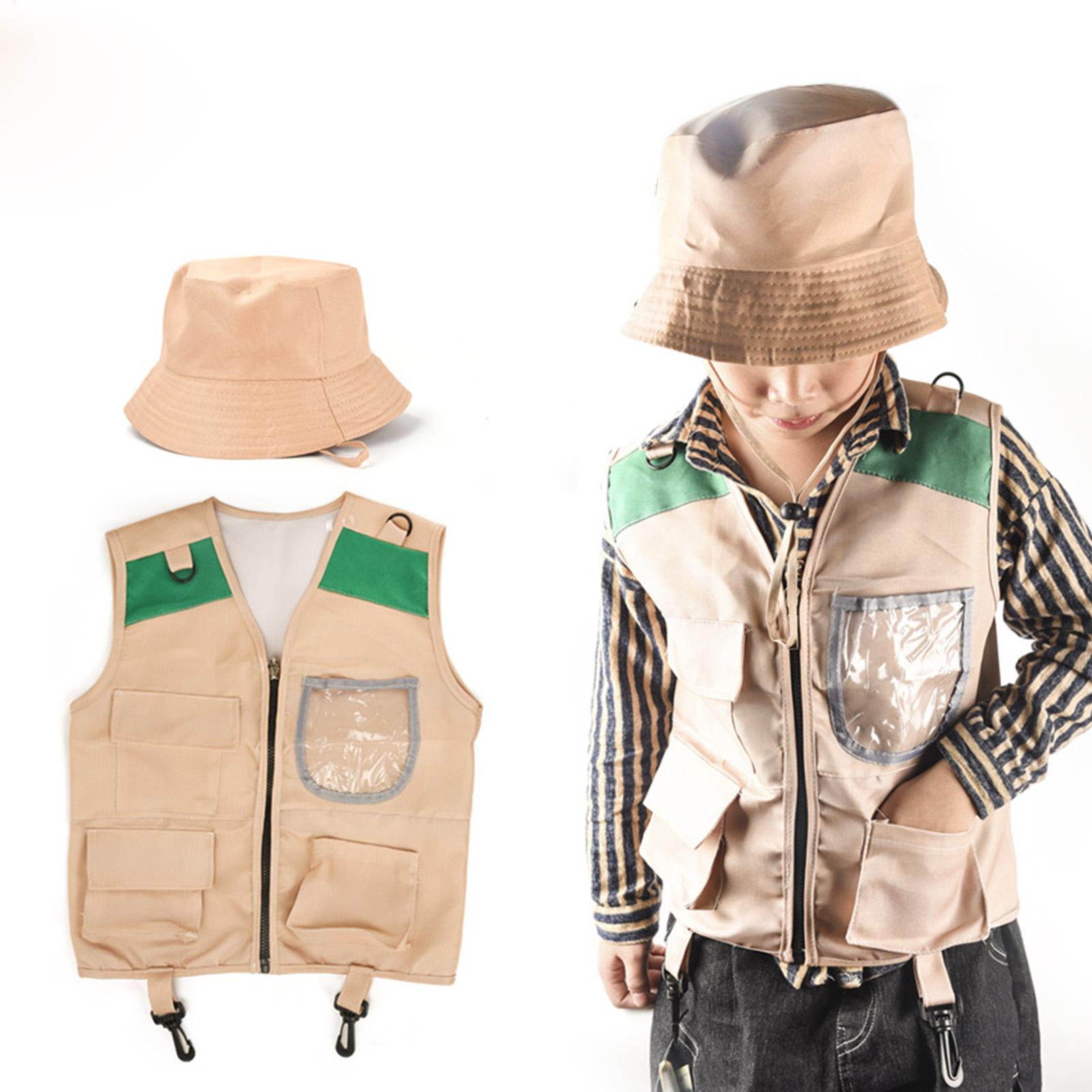 Kids Explorer hat and vest Cos - Outdoor Adventure Kit For Kids 评论和价格