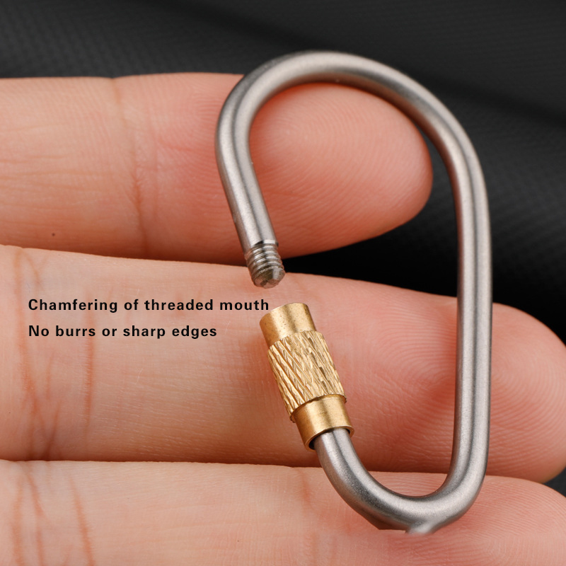 Titanium Alloy Carabiner with  - Carabiner Locking D 评论和价格