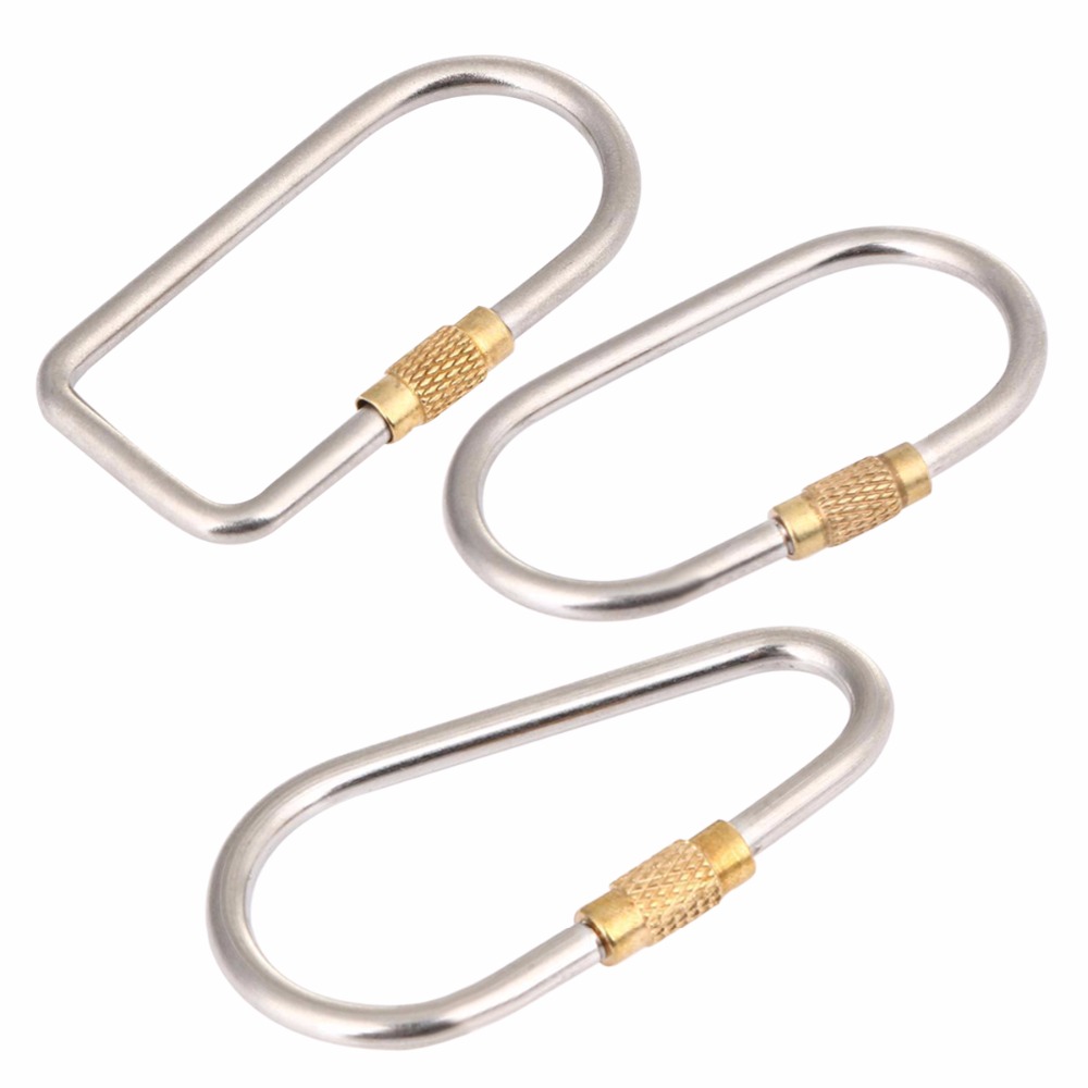 5pcs/lot Titanium Locking Cara - Carabiner Locking D 评论和价格