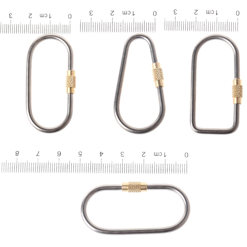 5pcs/lot Titanium Locking Cara - Carabiner Locking D 评论和价格