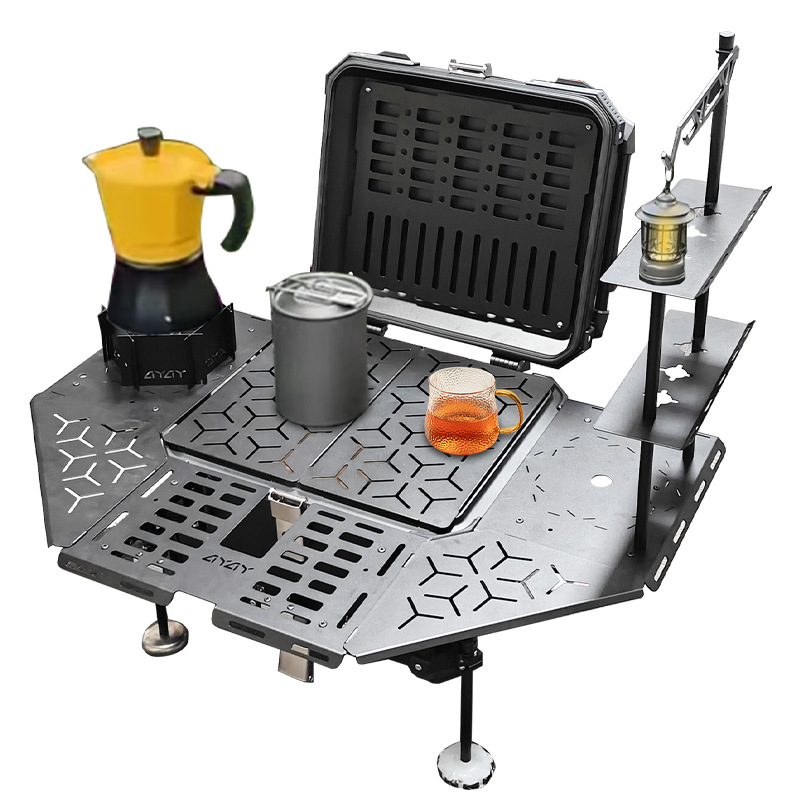 Multi-functional Aluminum Allo - Outdoor Adventure Table With Storage 评论和价格