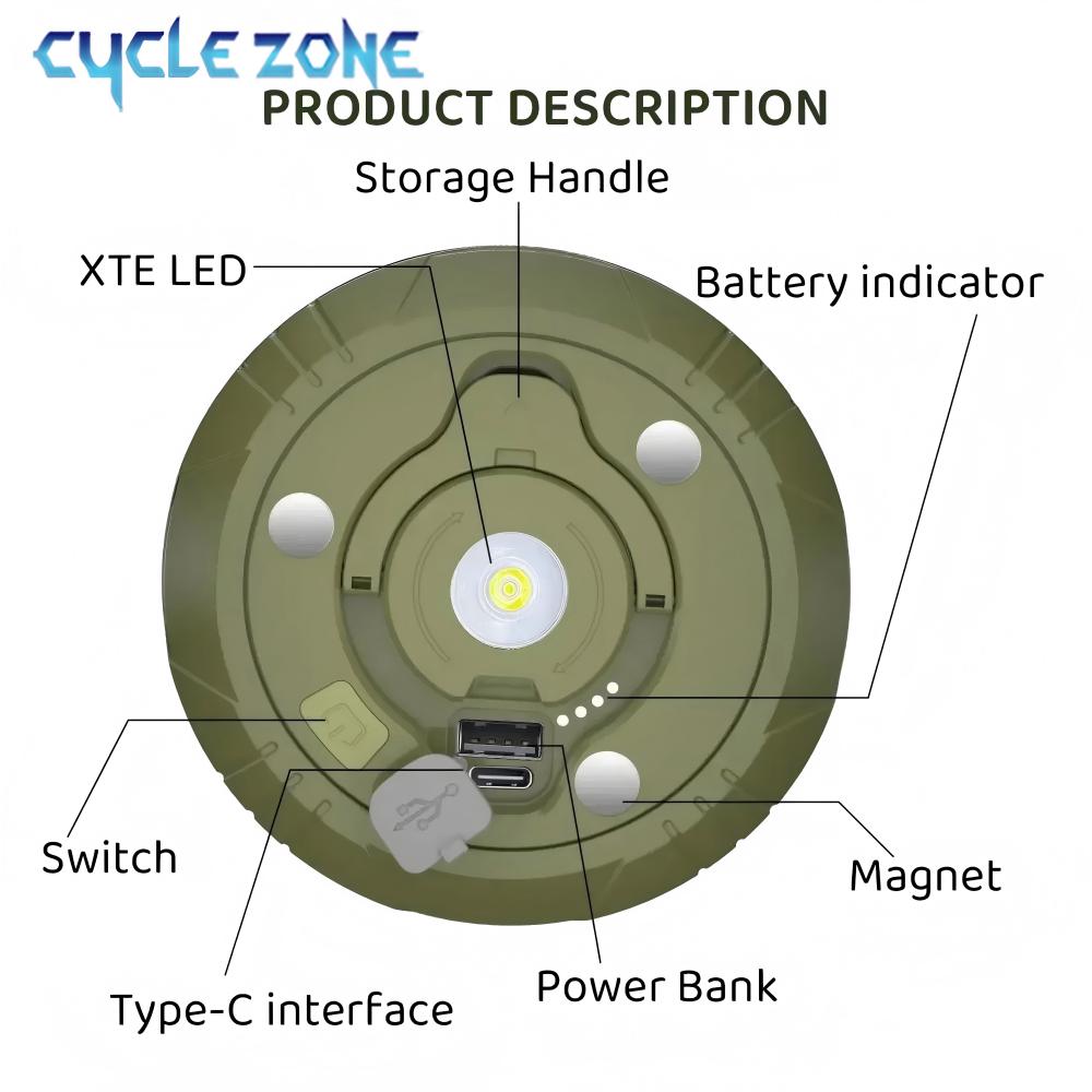 LED Camping Lamp with Reel Str - Outdoor Adventure Zone 评论和价格