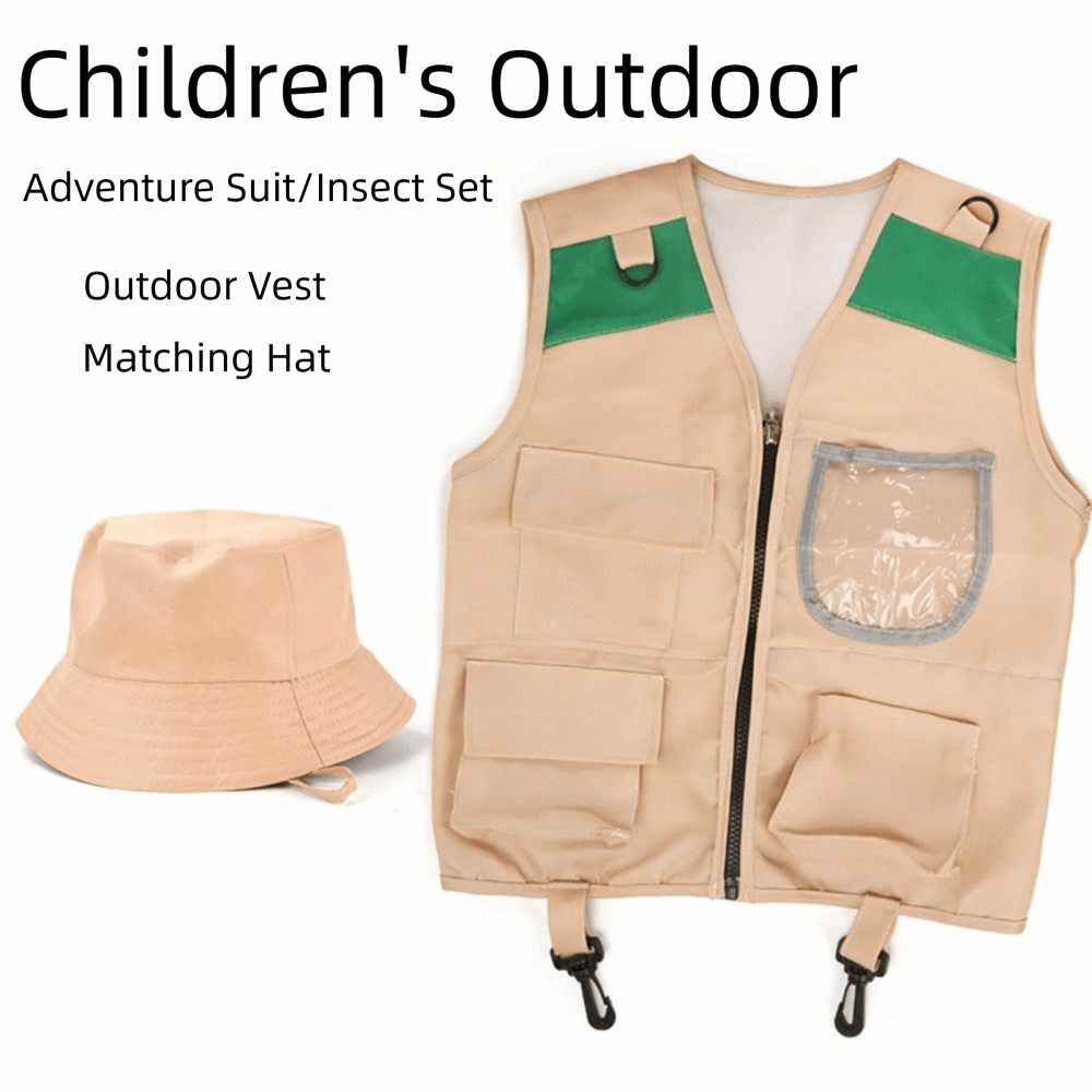 Multicolor Explorer Hat Vest C - Outdoor Adventure Kit For Kids 评论和价格