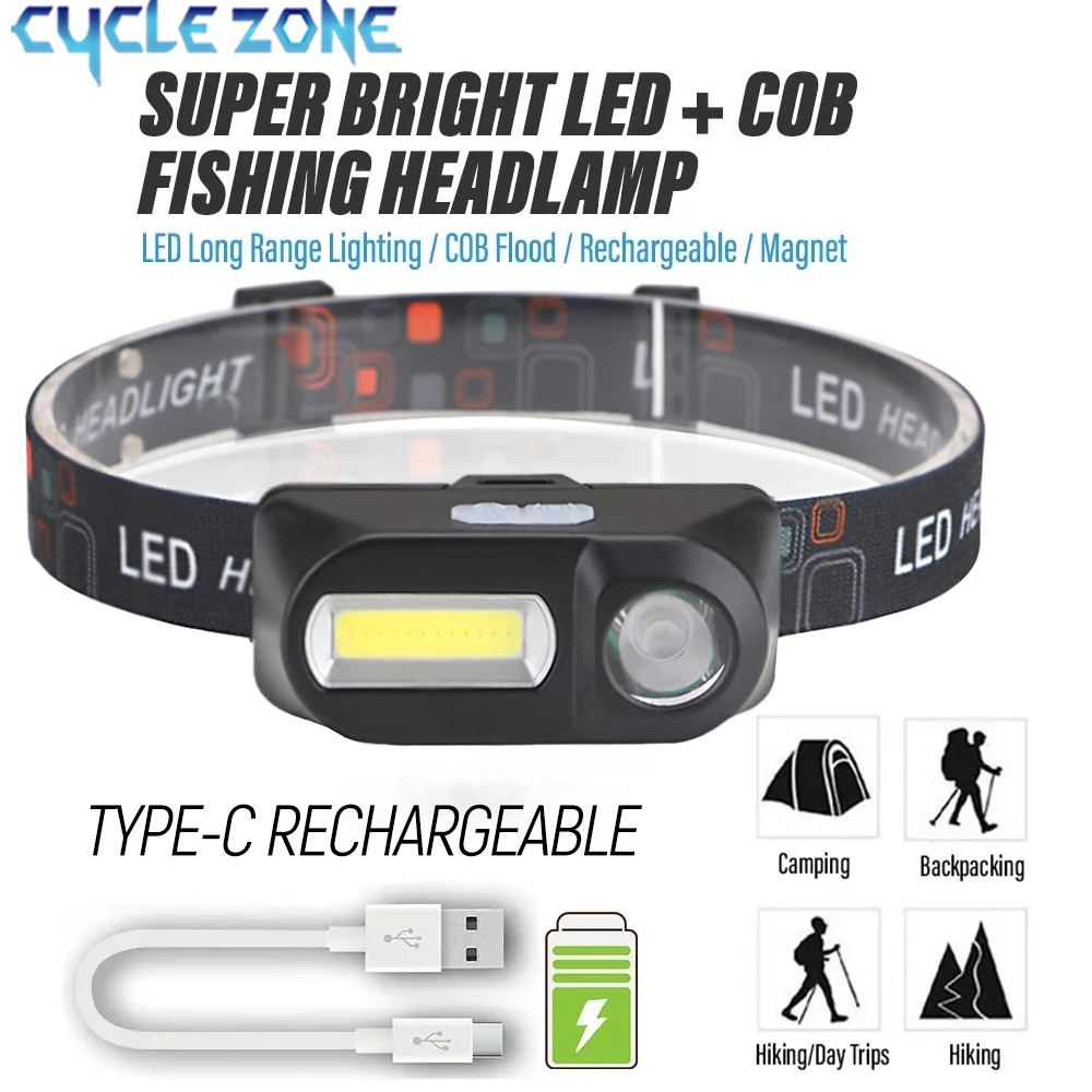 XPE+COB Mini Headlight Recharg - Outdoor Adventure Zone 评论和价格