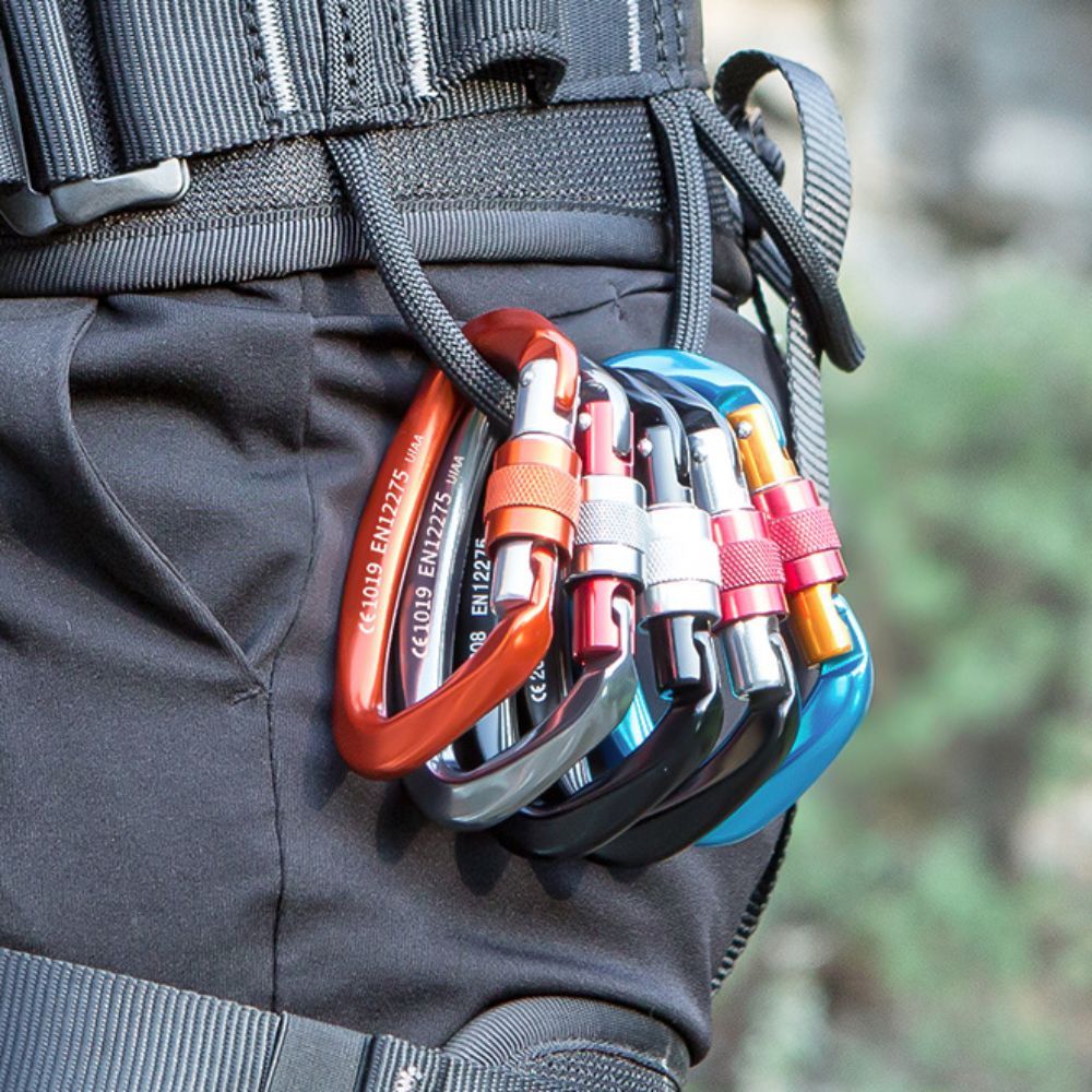 D-shape 25KN Climbing Carabine - Carabiner Locking D 评论和价格