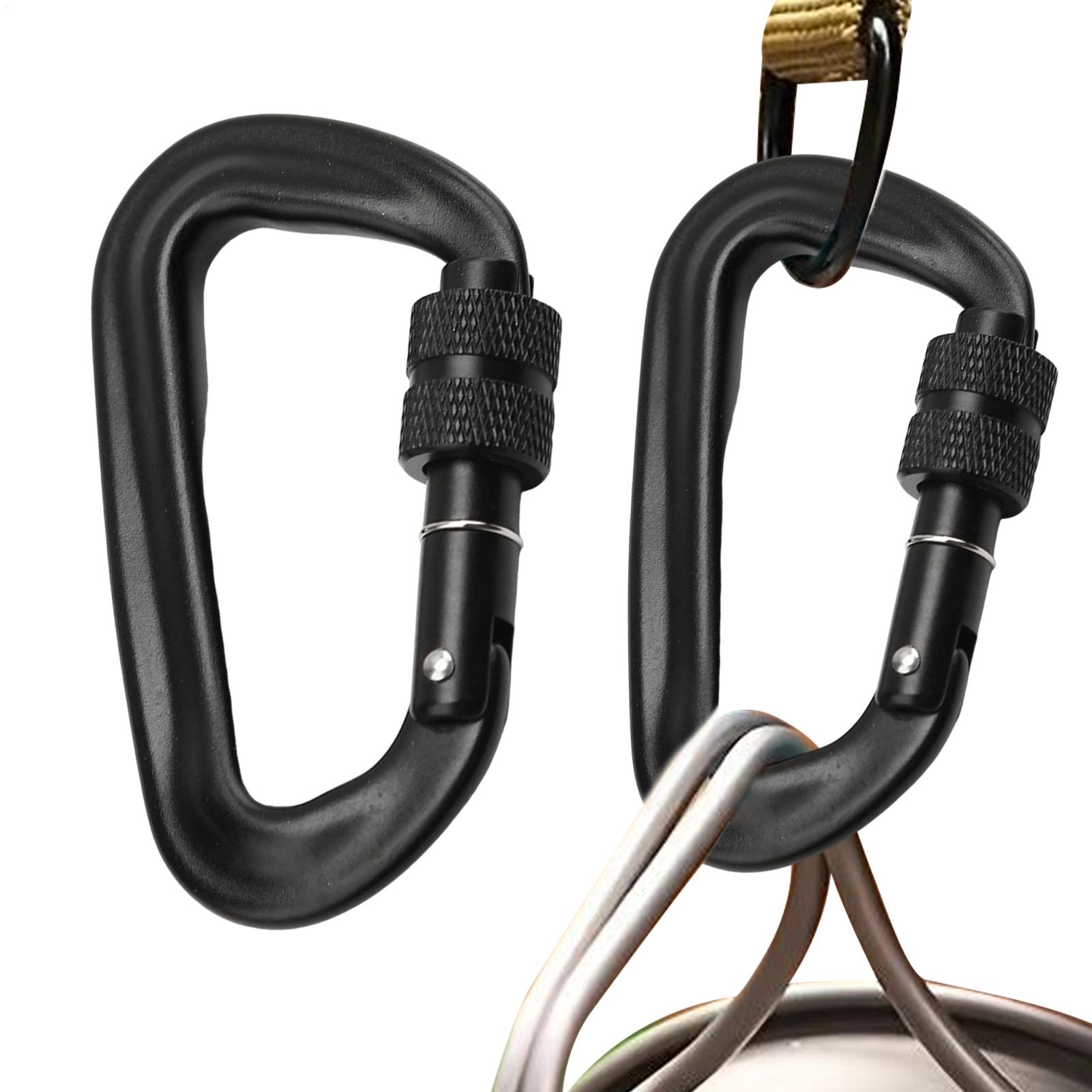 2pcs carabiner clips heavy dut - Carabiner Locking D 评论和价格
