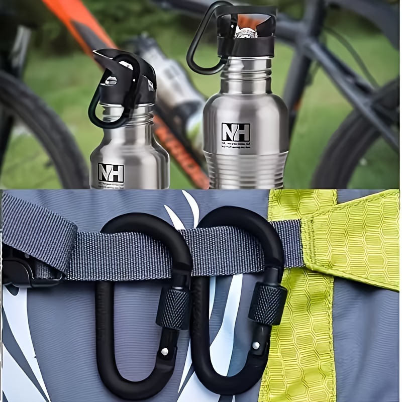 4pc D-Shaped Carabiners with L - Carabiner Locking D 评论和价格