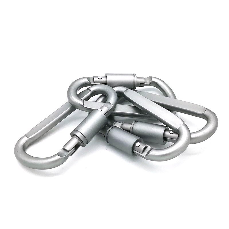 6Pcs Aluminum Carabiner Clip D - Carabiner Locking D 评论和价格