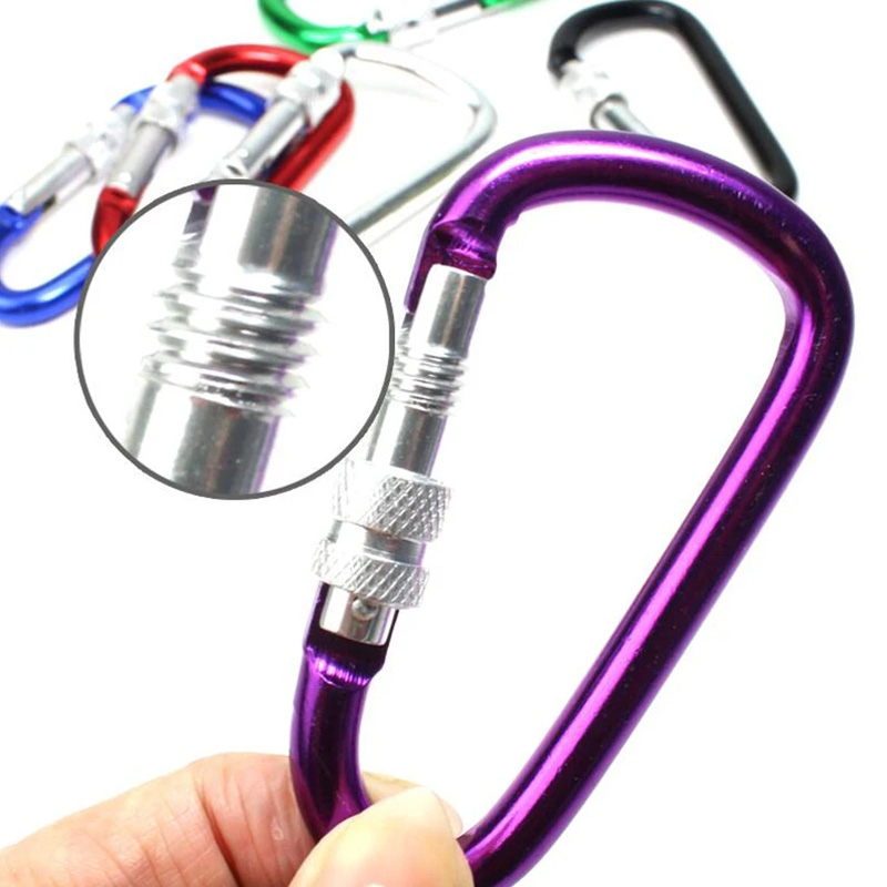 6PCS Carabiner Packs – 5-8cm D - Carabiner Locking D 评论和价格