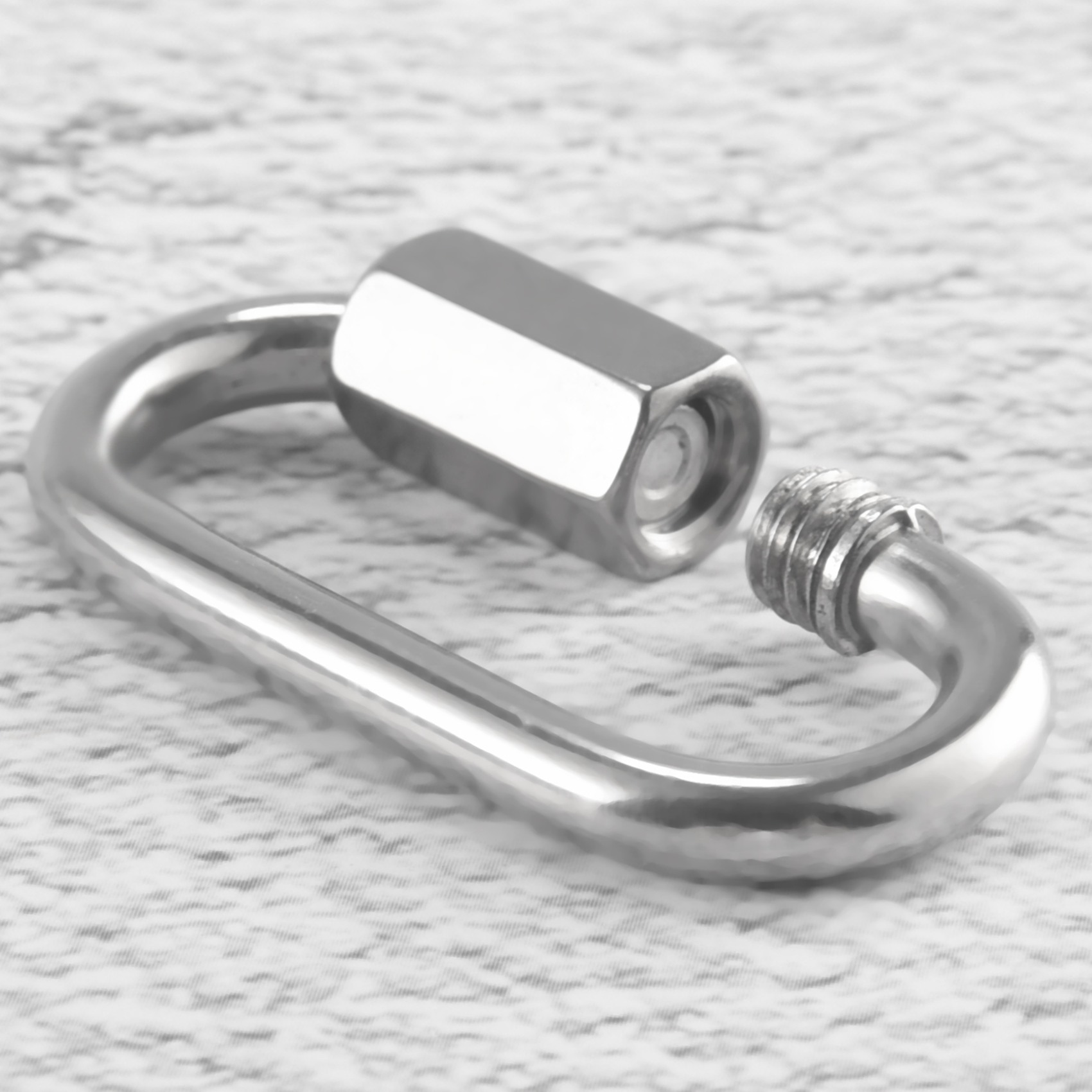 New Shown-12 Pcs Quick Link M4 - Carabiner Locking D 评论和价格