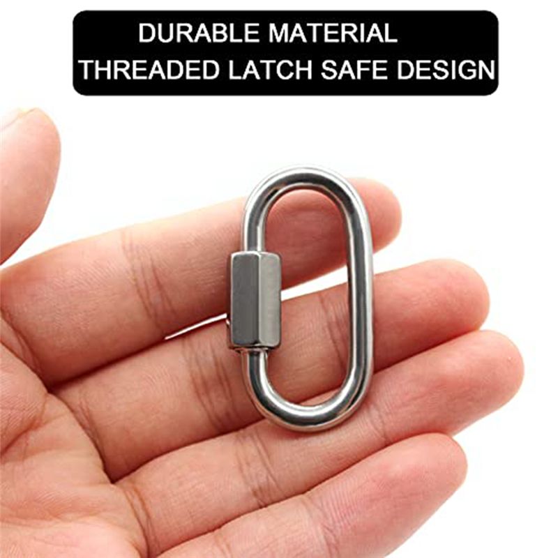 ABJS 12 Pack Quick Link 5/32 I - Carabiner Locking D 评论和价格