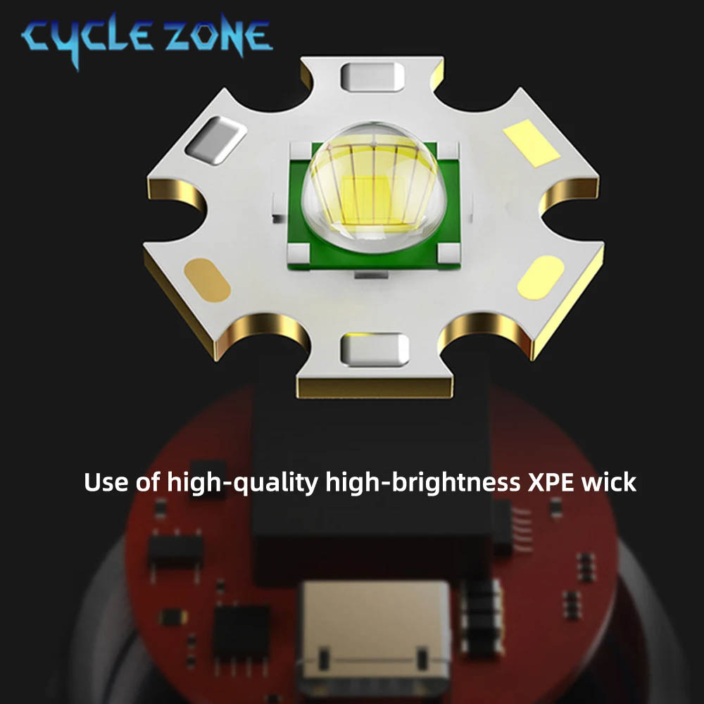 Portable LED Flashlight USB Re - Outdoor Adventure Zone 评论和价格