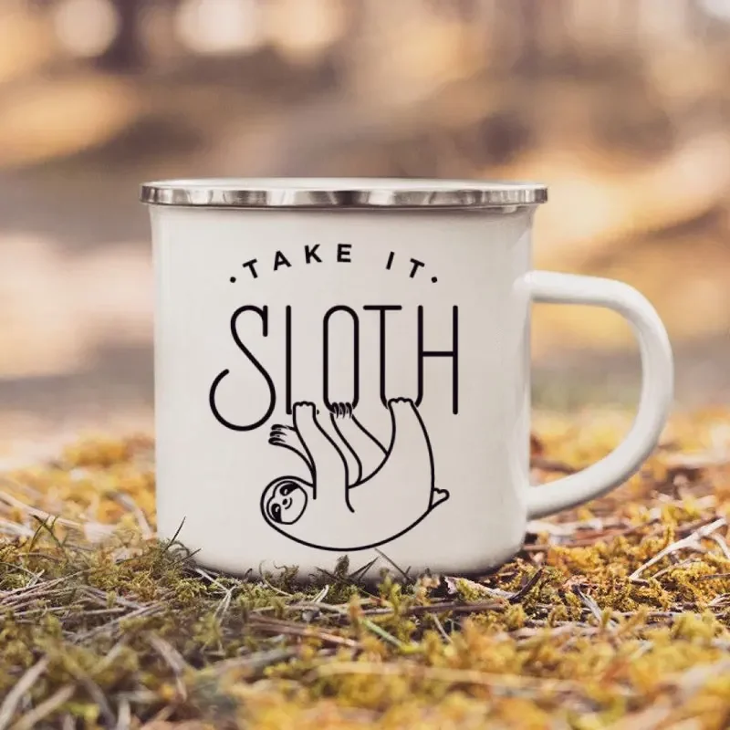 Coffee Mugs Take It Sloth Enam - Outdoor Adventure Walks 评论和价格